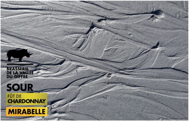 sable du Giffre, Haute-Savoie (Sixt Fer à cheval, Samoëns, Morillon, Verchaix, Taninges, Mieussy) Photo G WAGEMANS Sour barrel aged fût de Chardonnay du domaine De Rey à la mirabelle craftbeer édition limitée